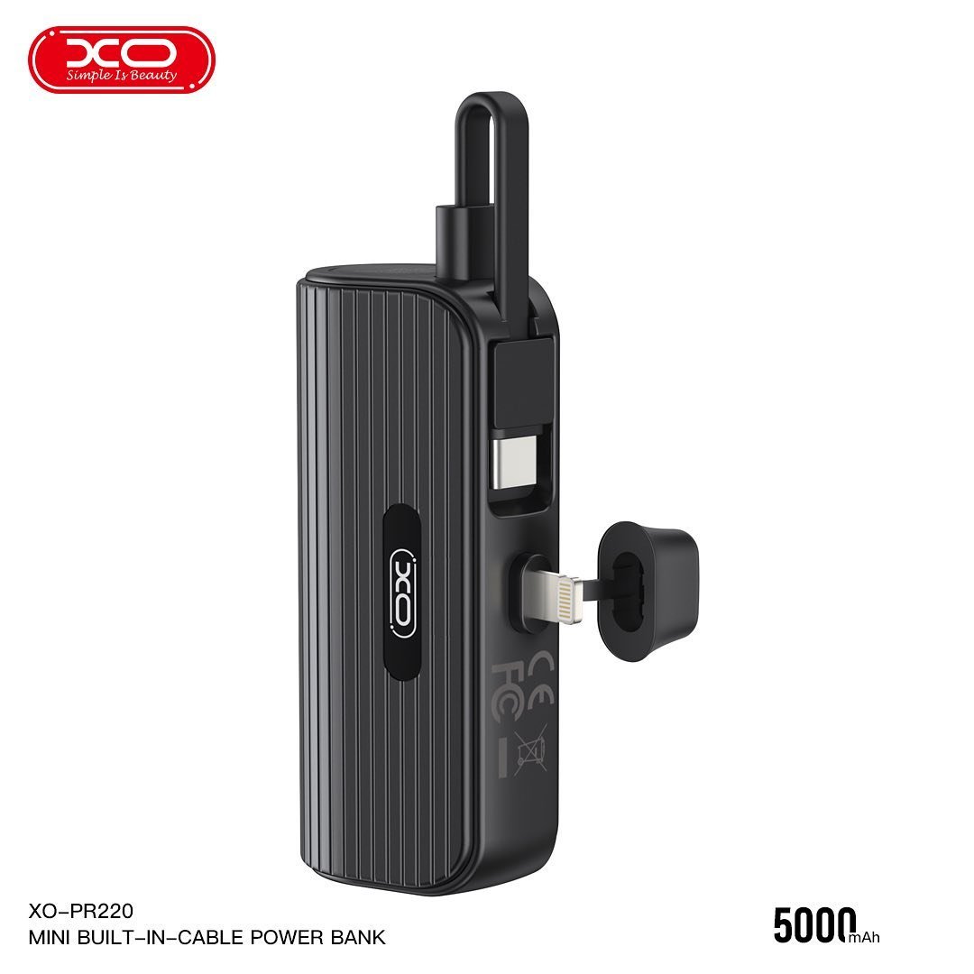 MINI POWERBANK  XO-PR220 5000MAH CONECTOR IP CARGA RAPIDA 20W